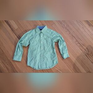 Tommy Hilfiger Green Button Down Shirt Classic Style